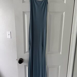 Sky Blue SKIMS Soft Lounge Long Slip Dress